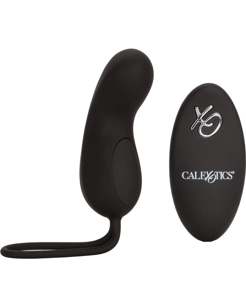 Control remoto inalámbrico de silicona recargable por USB Curve Bullet resistente al agua color negro