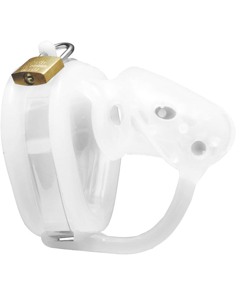 Master Series Sado`s Spiked Chamber Silicone Male Chastity Device White