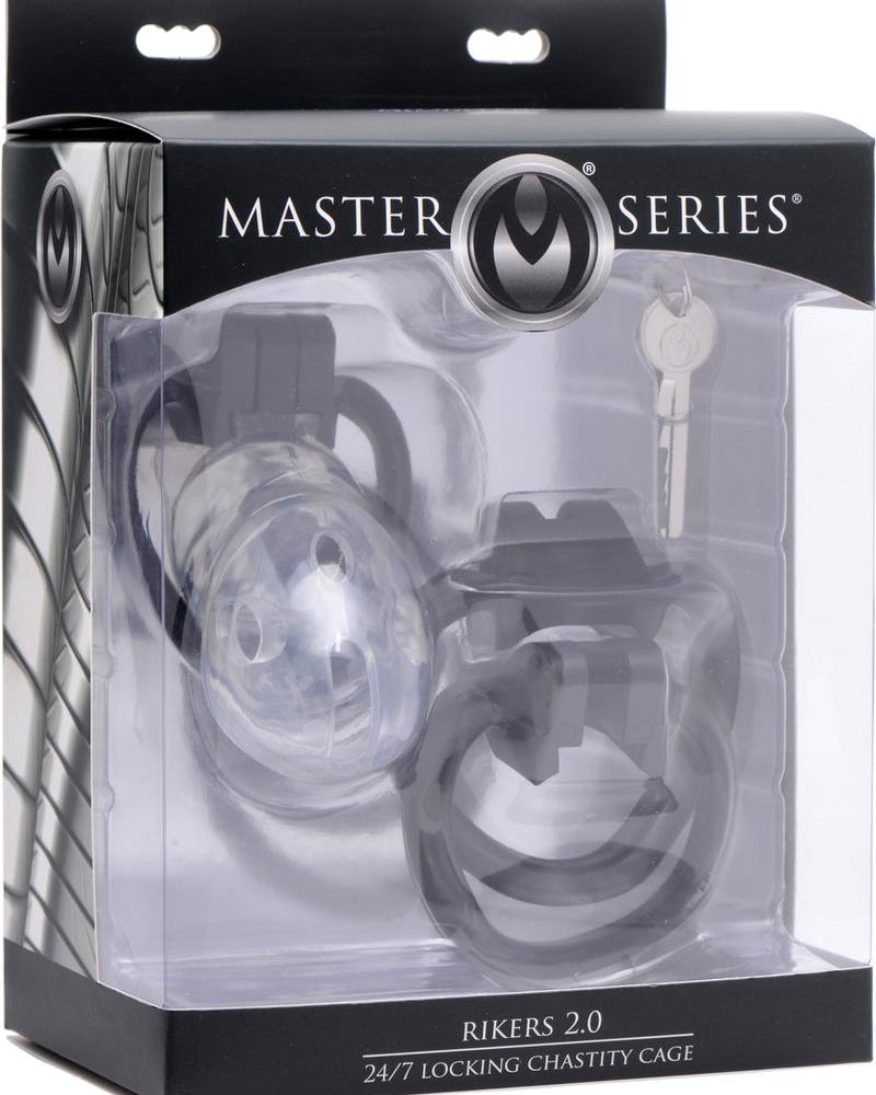 Jaula de castidad con cierre 24 horas Master Series Rikers 2.0