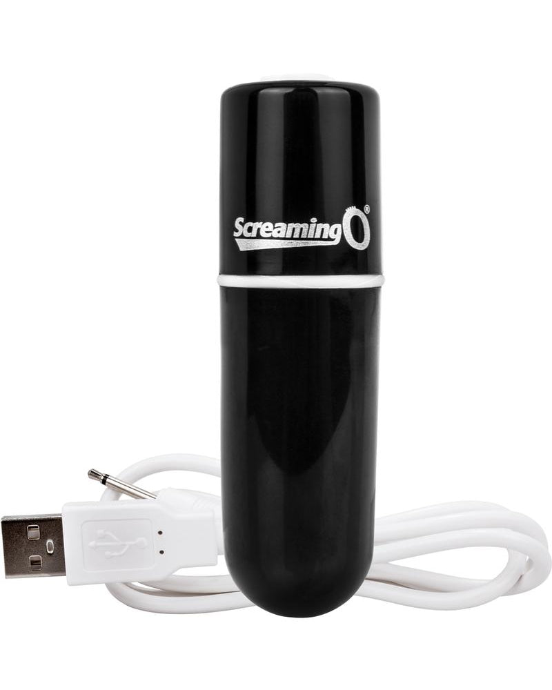 Charged Vooom Rechargeable Bullet Vibe Waterproof Black
