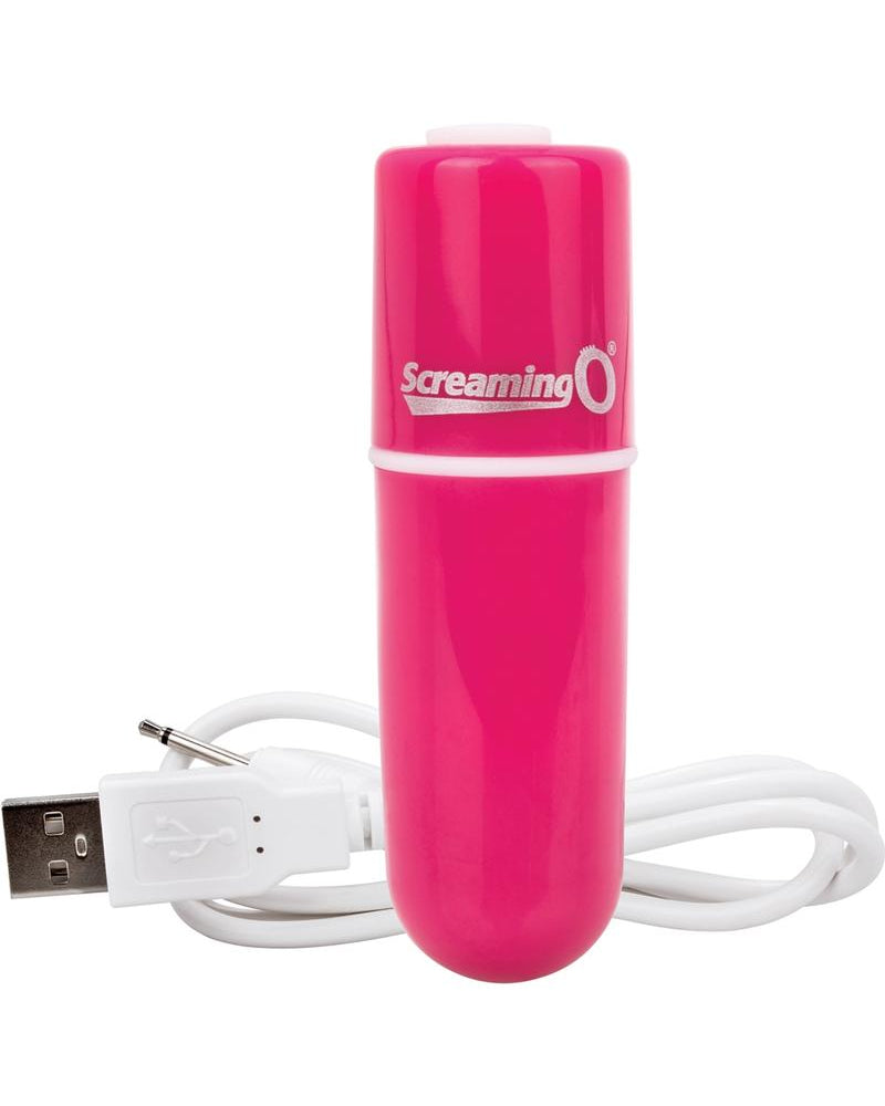 Charged Vooom Rechargeable Bullet Vibe Waterproof Pink