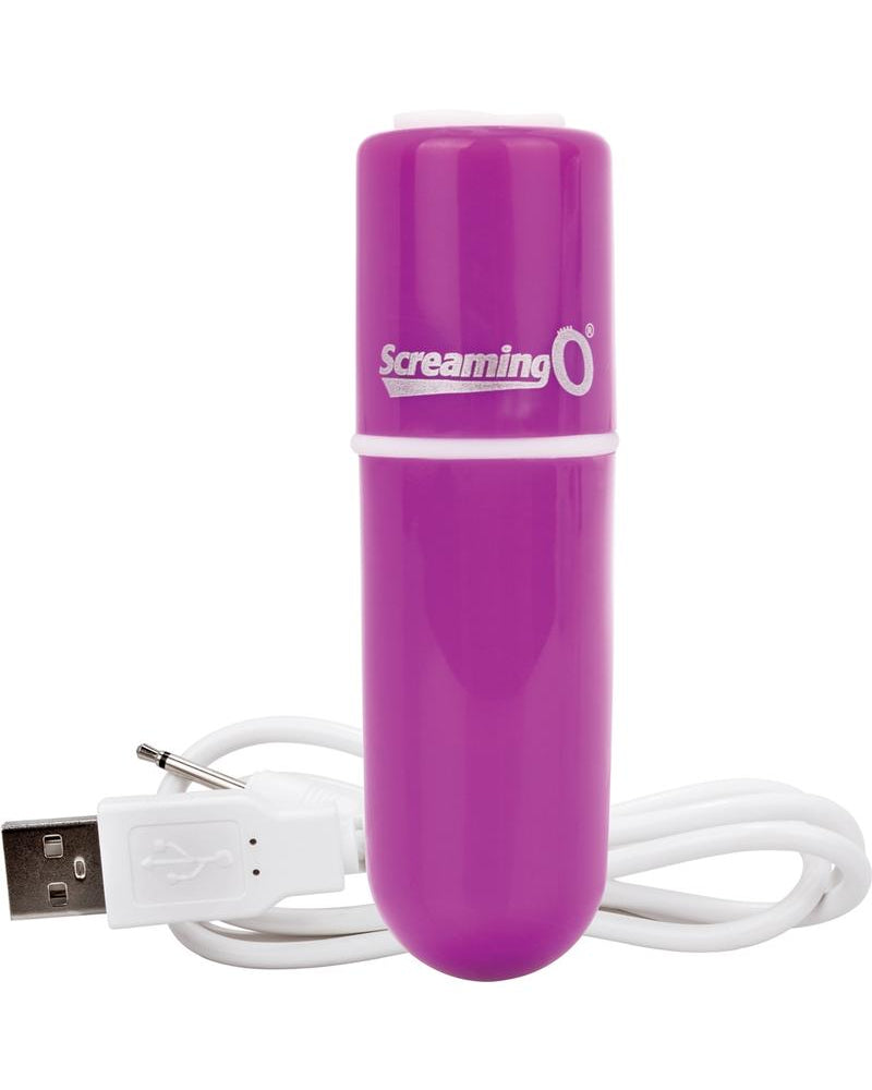 Charged Vooom Rechargeable Bullet Vibe Waterproof Purple