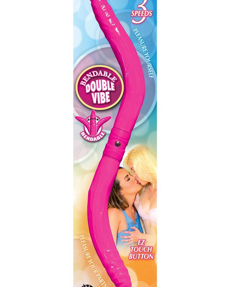 Dong vibrador doble flexible rosa
