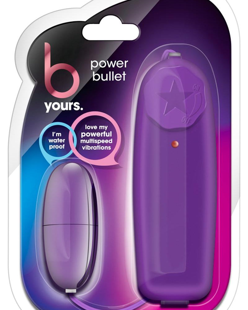 B Yours Wired Remote Control Power Bullet Waterproof Purple