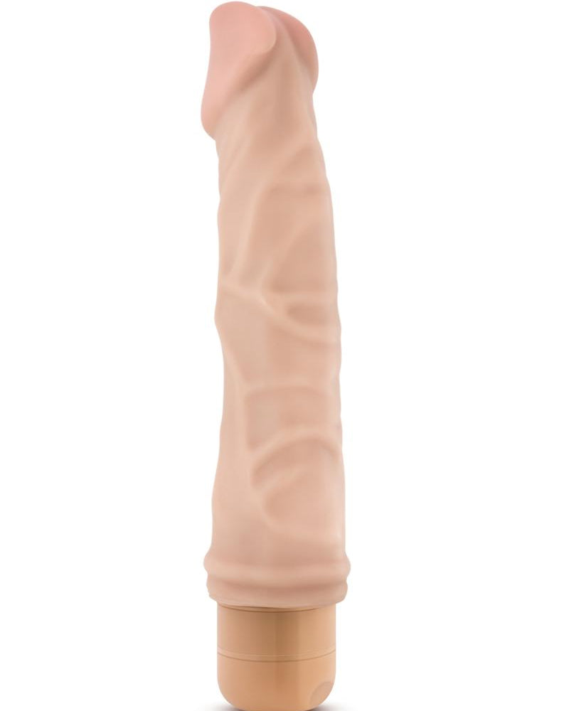 Vibrador realista Dr. Skin Cock Vibe 06 a prueba de salpicaduras, natural, 8,75 pulgadas
