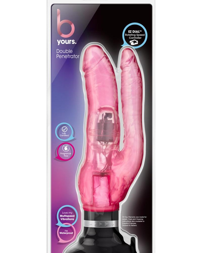 B Yours Double Penetrator Dong Waterproof Pink