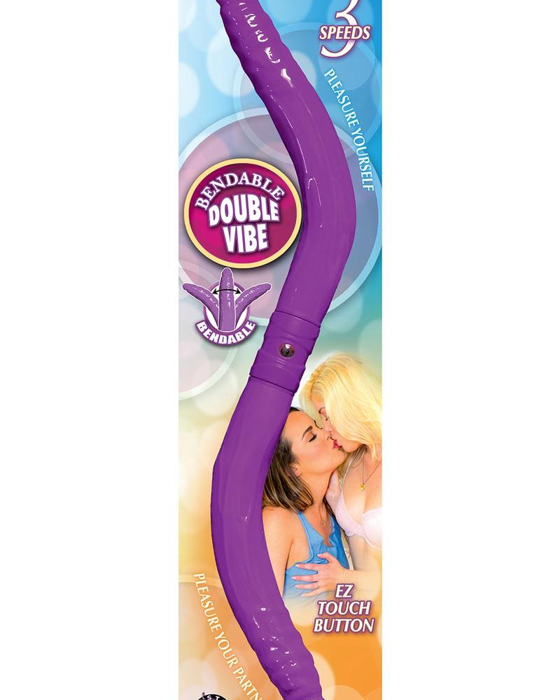 Dong vibrador doble flexible morado