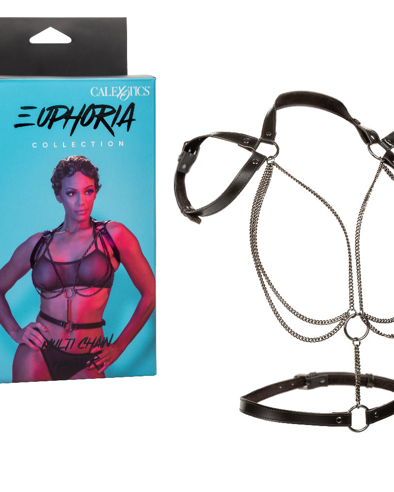 "Euphoria Collection Multi Chain Halter - Black SE3101253"