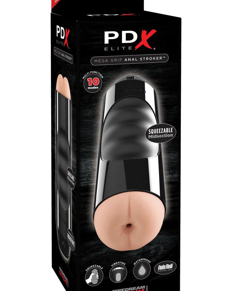 Masturbador anal PDX Elite Mega Grip resistente al agua