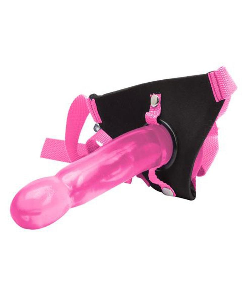 Climax Strap On Adjustable Harness Kit With Pink Ice Dong 6.5 Inch