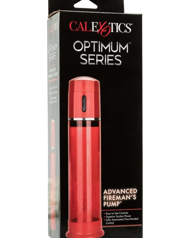 Bomba de bombero avanzada: bomba de pene totalmente automatizada con control con una sola mano, color rojo