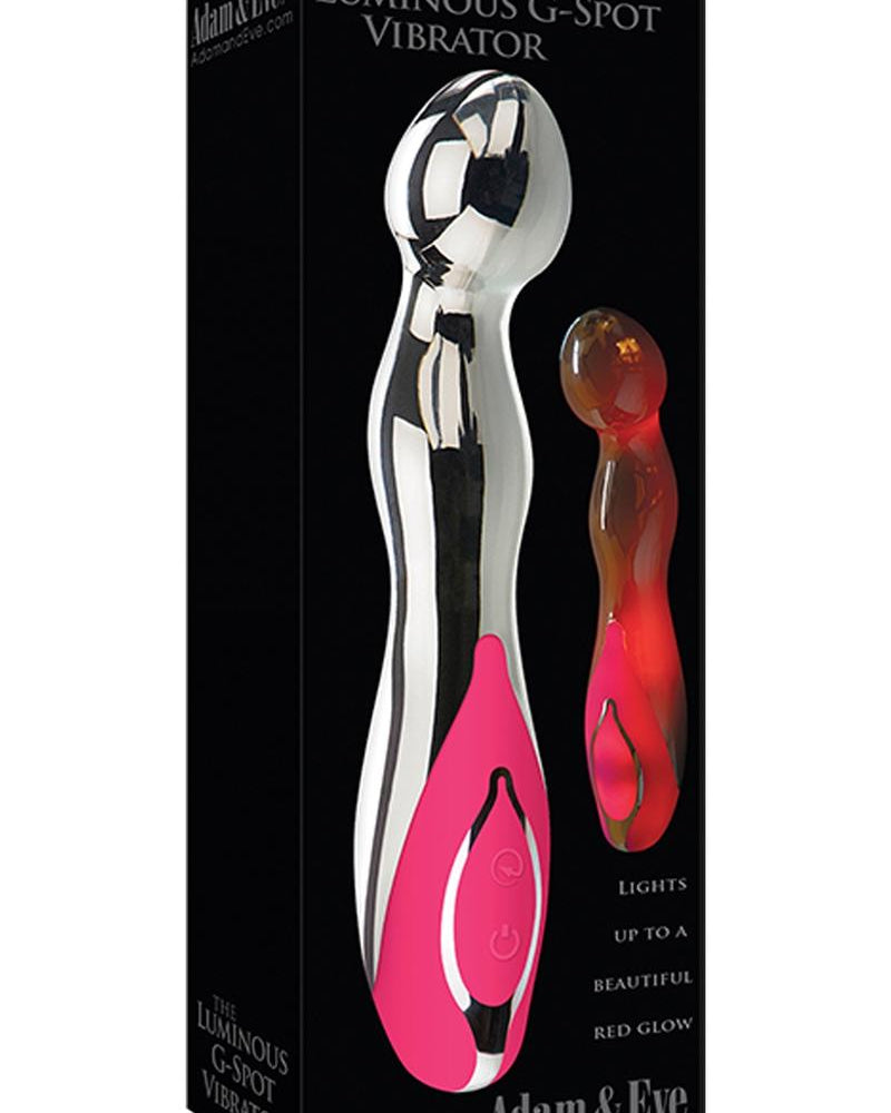 Adam and Eve - Vibrador luminoso para punto G resistente al agua - Cromado