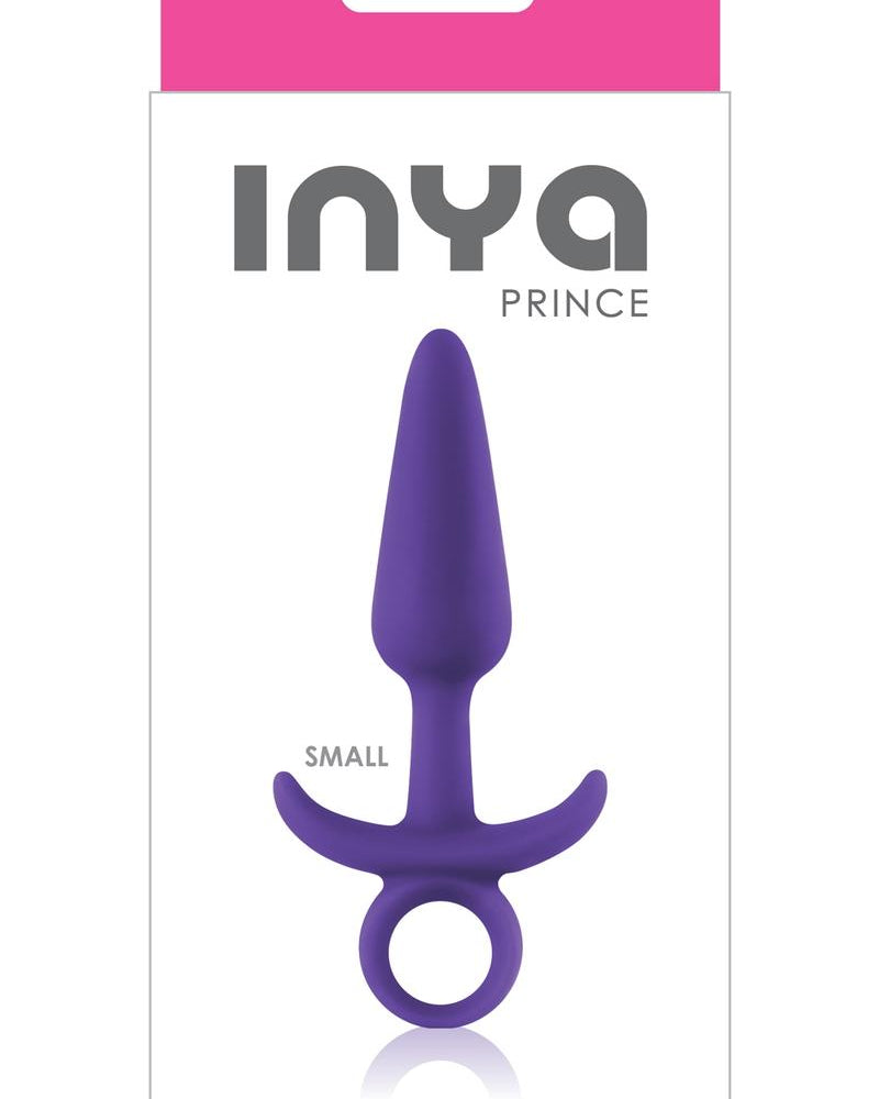 Inya Prince Silicone Butt Plug Small Purple 4.5 Inch
