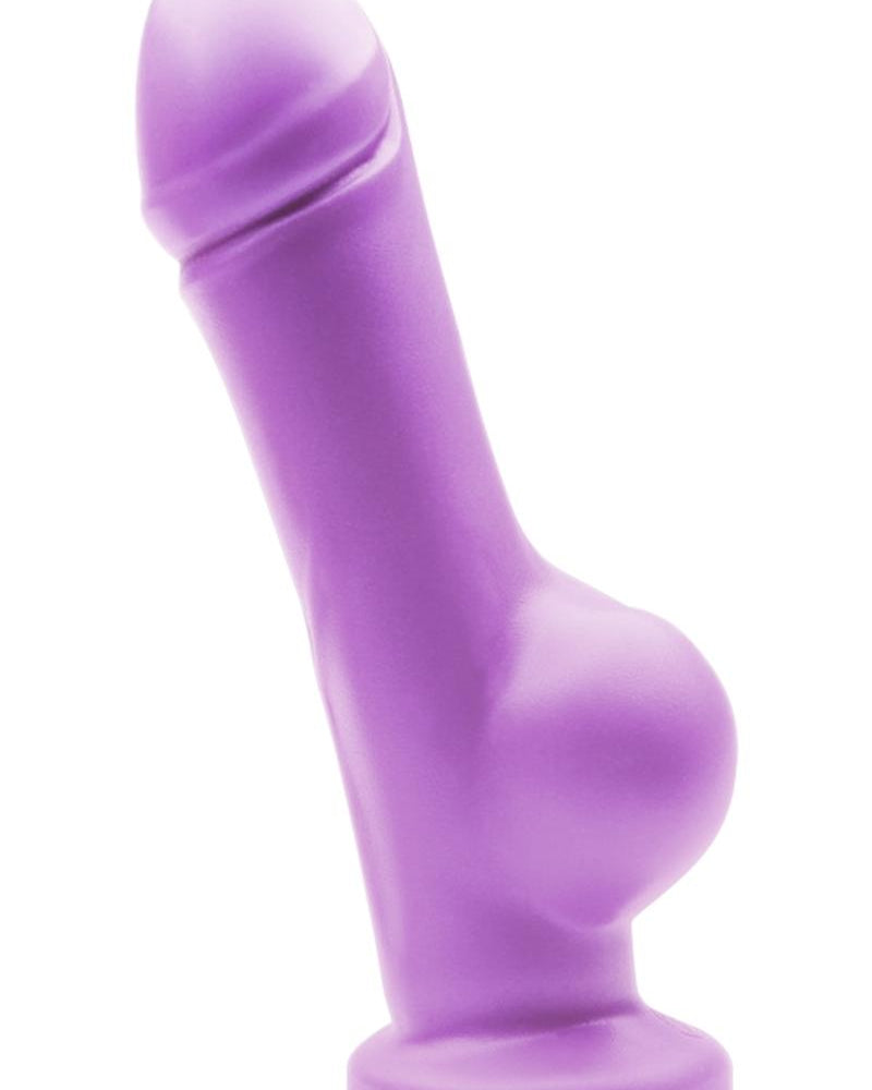 Destiny Super Soft Silicone Dildo Waterproof Purple Haze 5 Inch