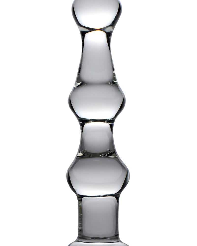 Master Series Mammoth 3 Bumps Glass Dildo