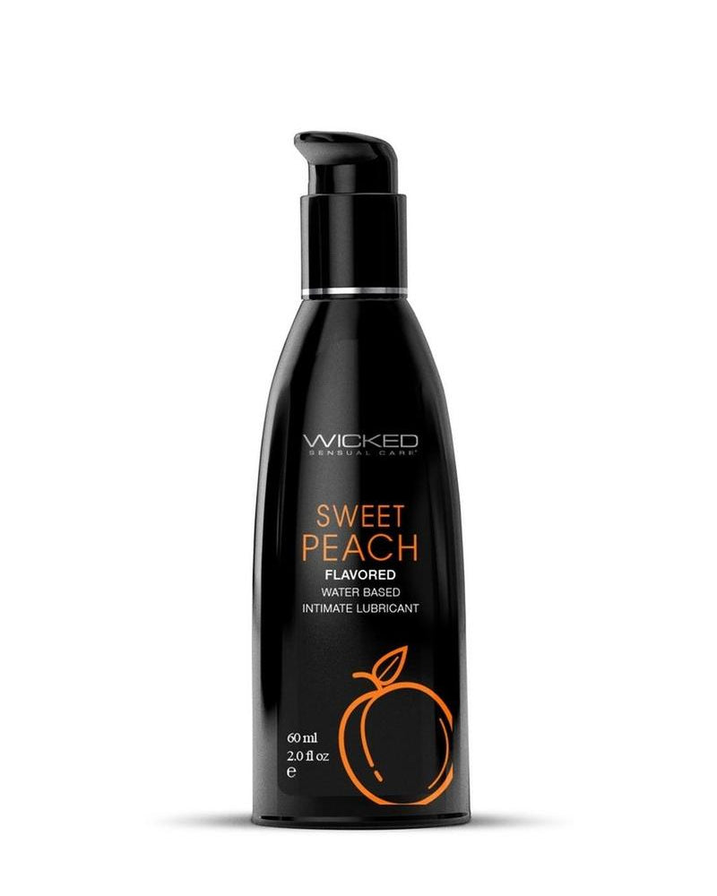 Wicked Aqua Flavored Water Based Lubricant Sweet Peach 2 Ounce
