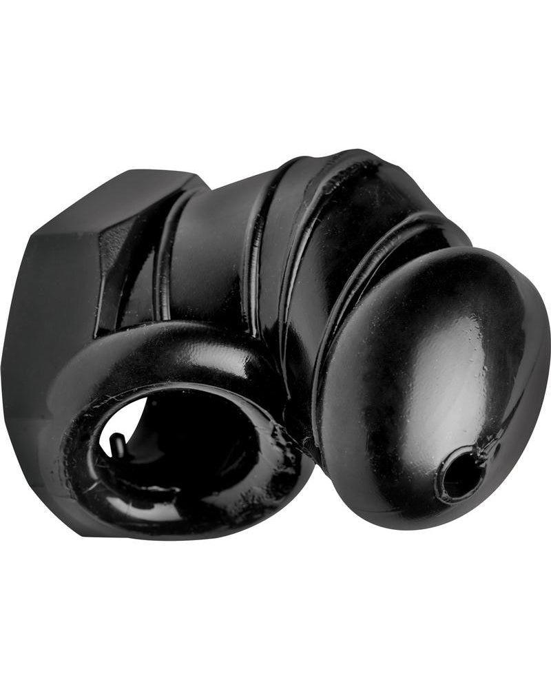 Master Series Detained Restrictive Chastity Cage With Nubs Black
