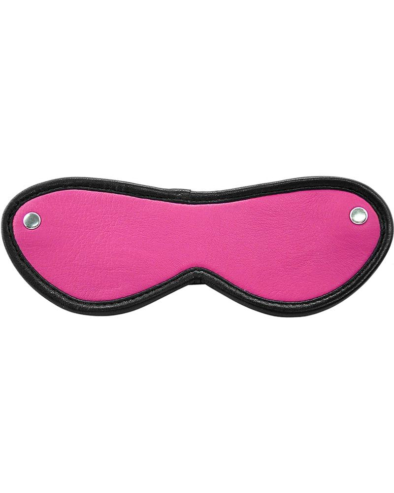 Máscara de ojos de cuero rosa de Rouge Blindford