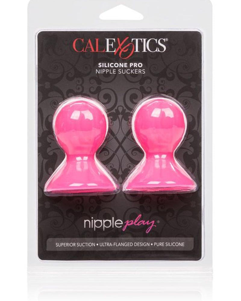 Succionadores de pezones de silicona Nipple Play Pro de color rosa