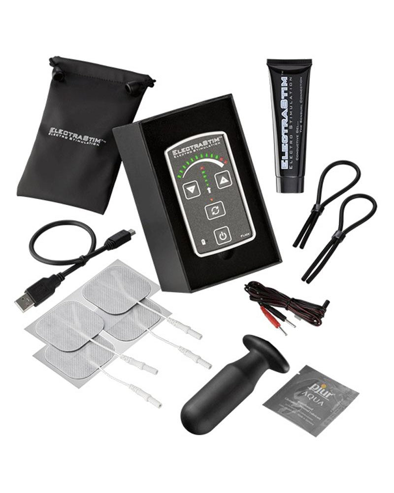 Estimulador sexual eléctrico ElectraStim Flick con control de movimiento, paquete múltiple