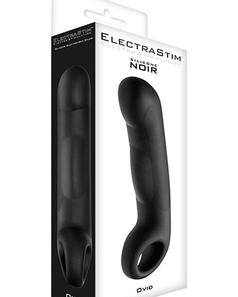 Consolador de silicona negra ElectraStim Ovid