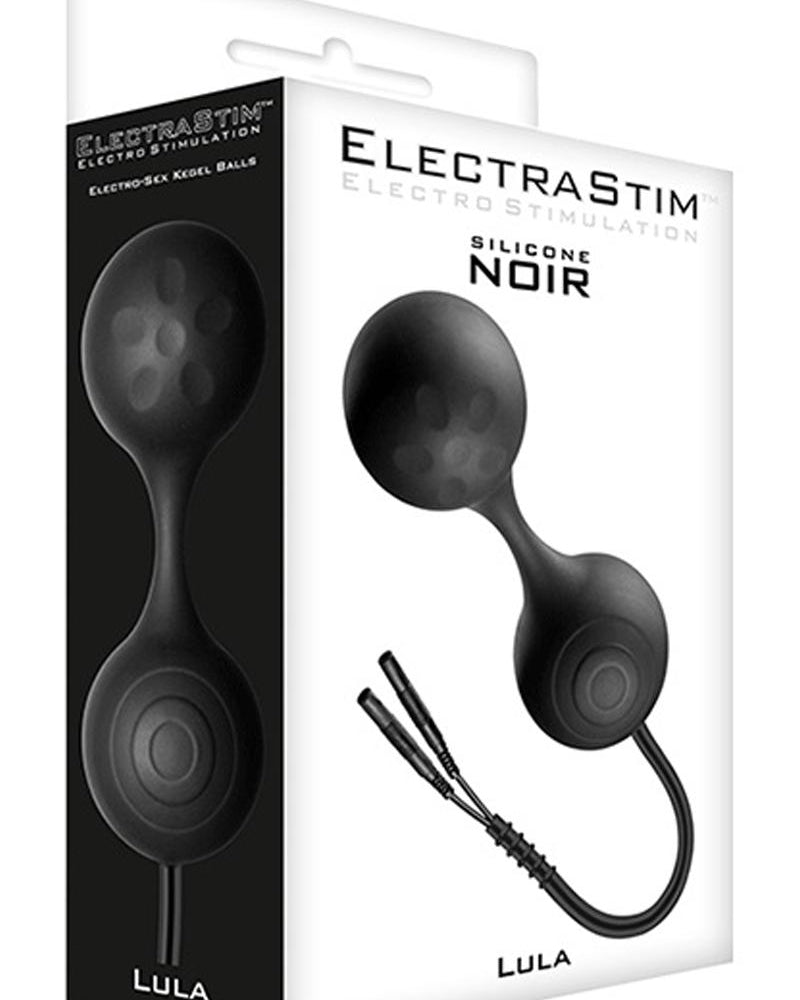 Bolas Ben Wa Electro-Sex de silicona negra Lula de ElectraStim