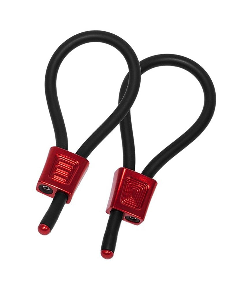 Anillos para el pene electrosexuales Electrastim Prestige de color rojo