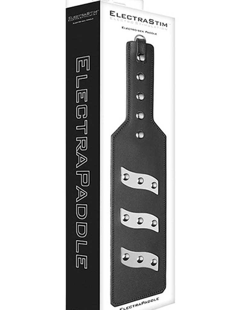 ElectraStim ElectraPaddle - Pala de cuero para electrosexo, color negro