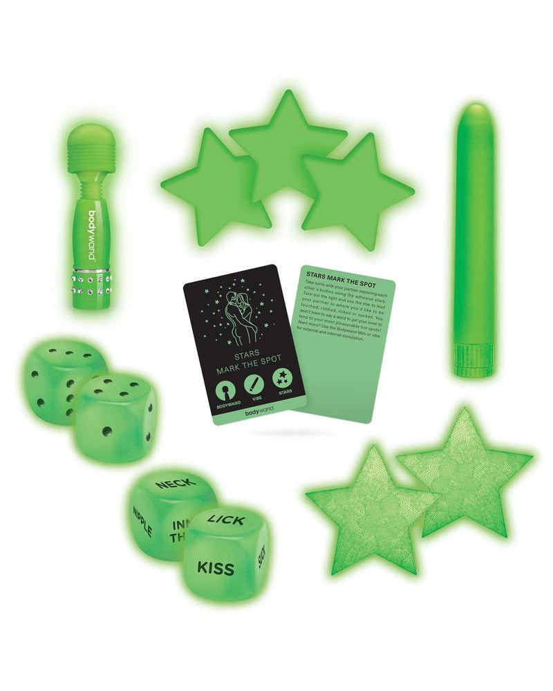 Juego de cartas Bodywand de 7 piezas que brillan en la oscuridad