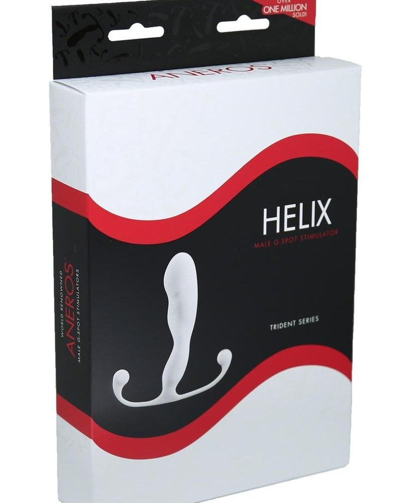 Estimulador del punto G masculino Aneros Helix Serie Trident Blanco