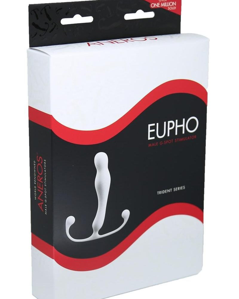 Estimulador del punto G masculino Aneros Eupho Serie Trident Blanco