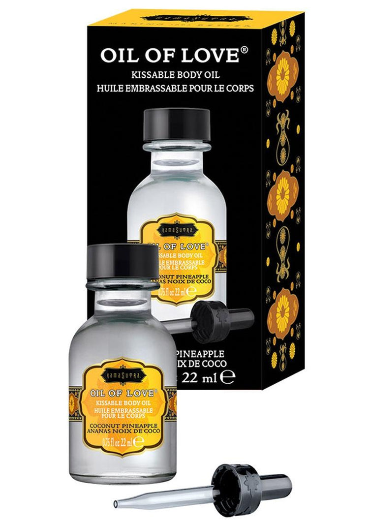 Aceite corporal besable de coco y piña de Oil Of Love, 0,75 onzas