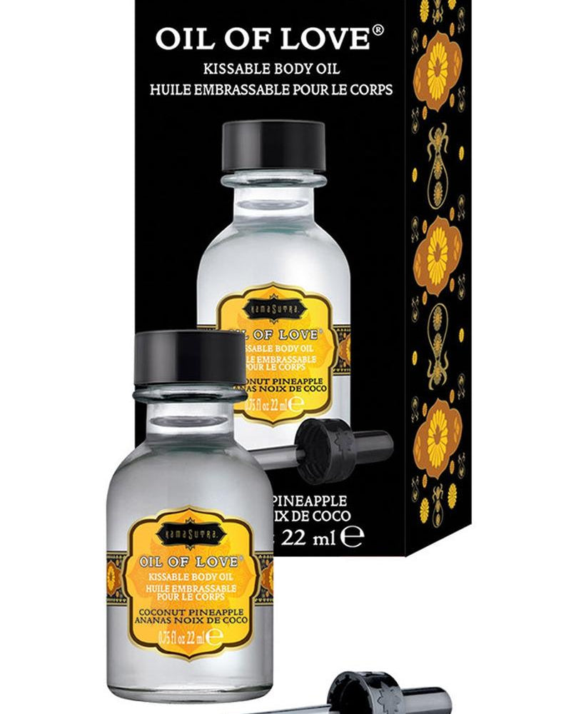 Oil Of Love Kissable Body Oil Coconut Pineapple .75 Ounce