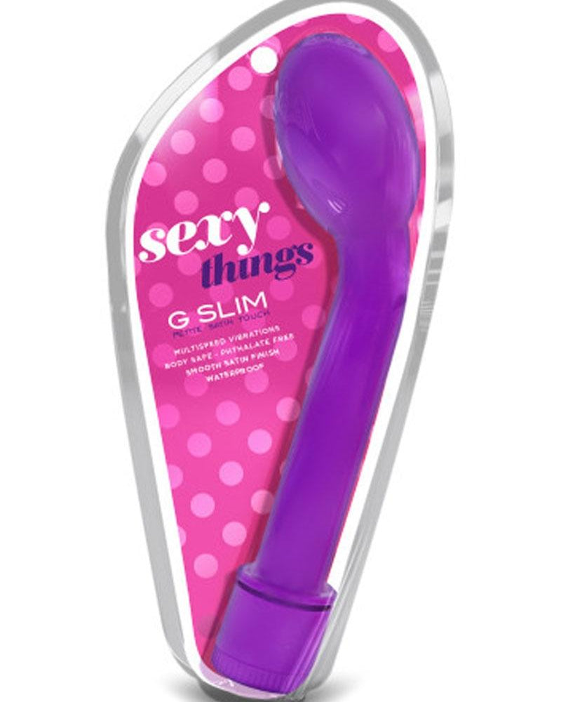Sexy Things - G Slim Petite G-Spot Massager Waterproof - Purple/Blue/Pink