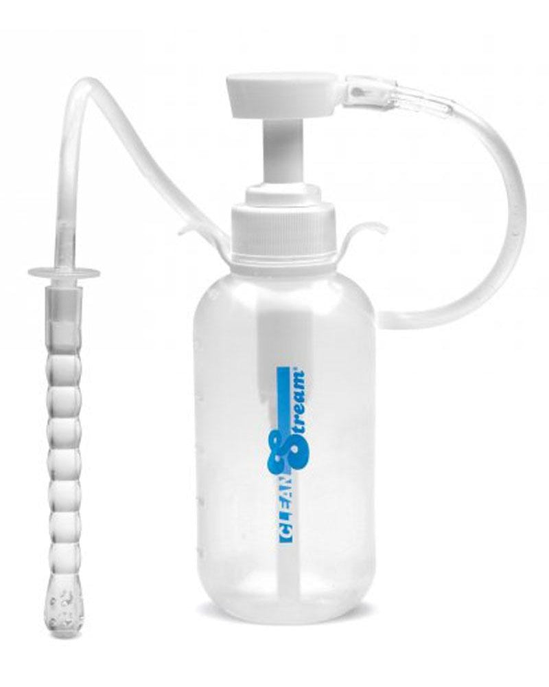 Enema de acción con bomba Clean Stream con botella transparente