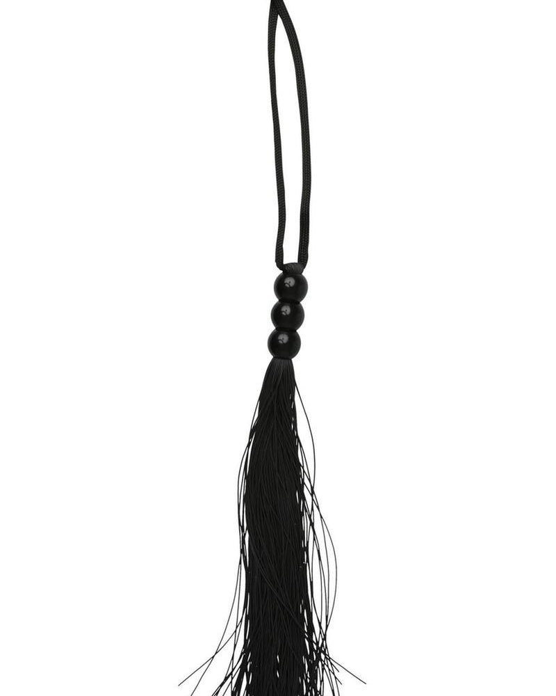 Sex And Mischief Small Rubber Whip 10 Inch Black