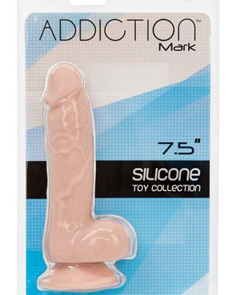 Addiction - Toy Collection Mark - Realistic Dildo With Balls - Flesh