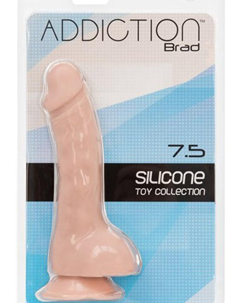 Addiction - Toy Collection Brad Realistic Dildo With Balls - Flesh