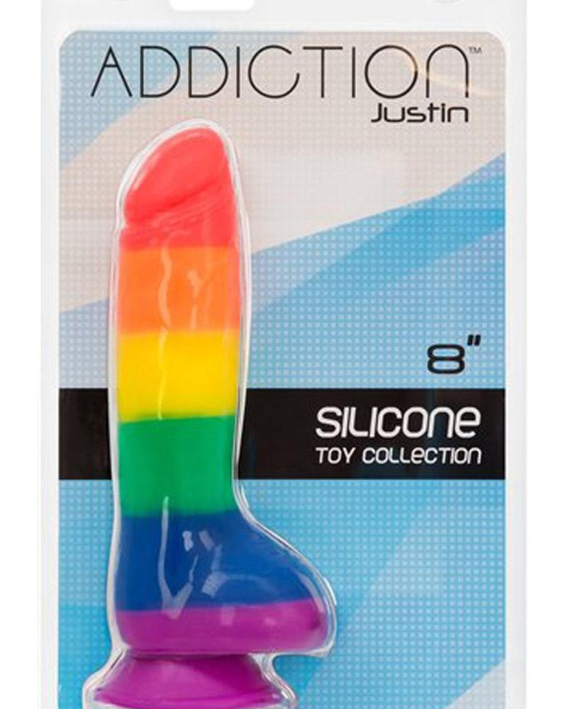Addiction - Toy Collection Justin - Realistic Dildo With Balls - Multicolor