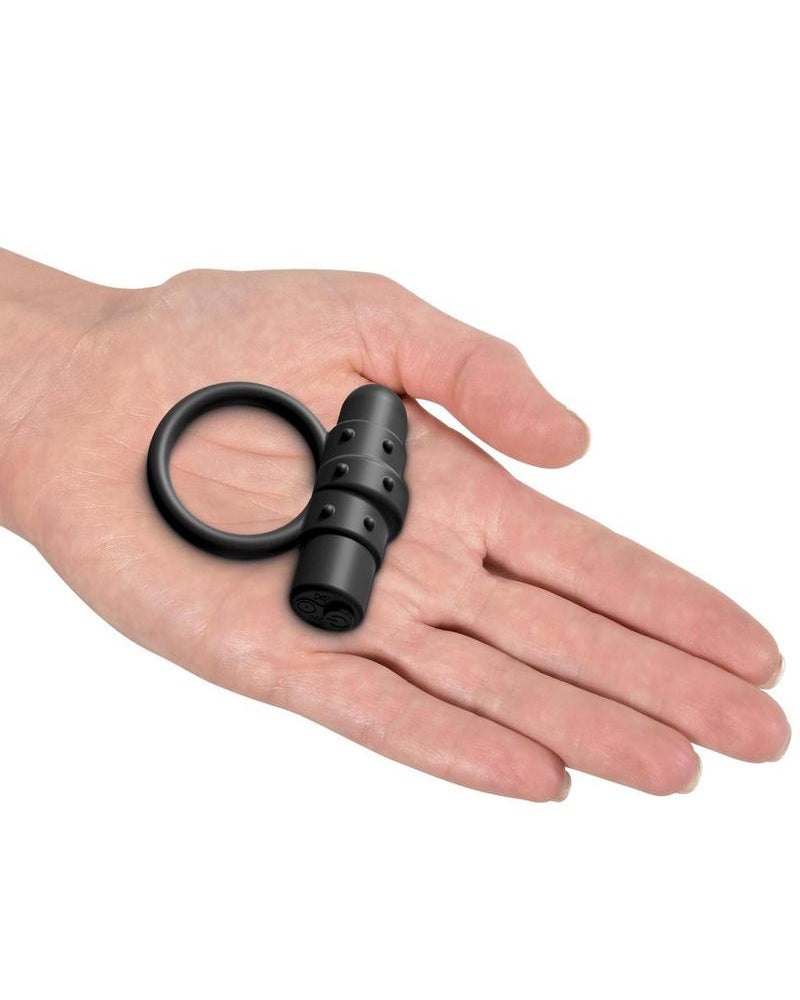 Sir Richards Control Vibe Cock Ring Silicone Rechargeable Waterproof Black
