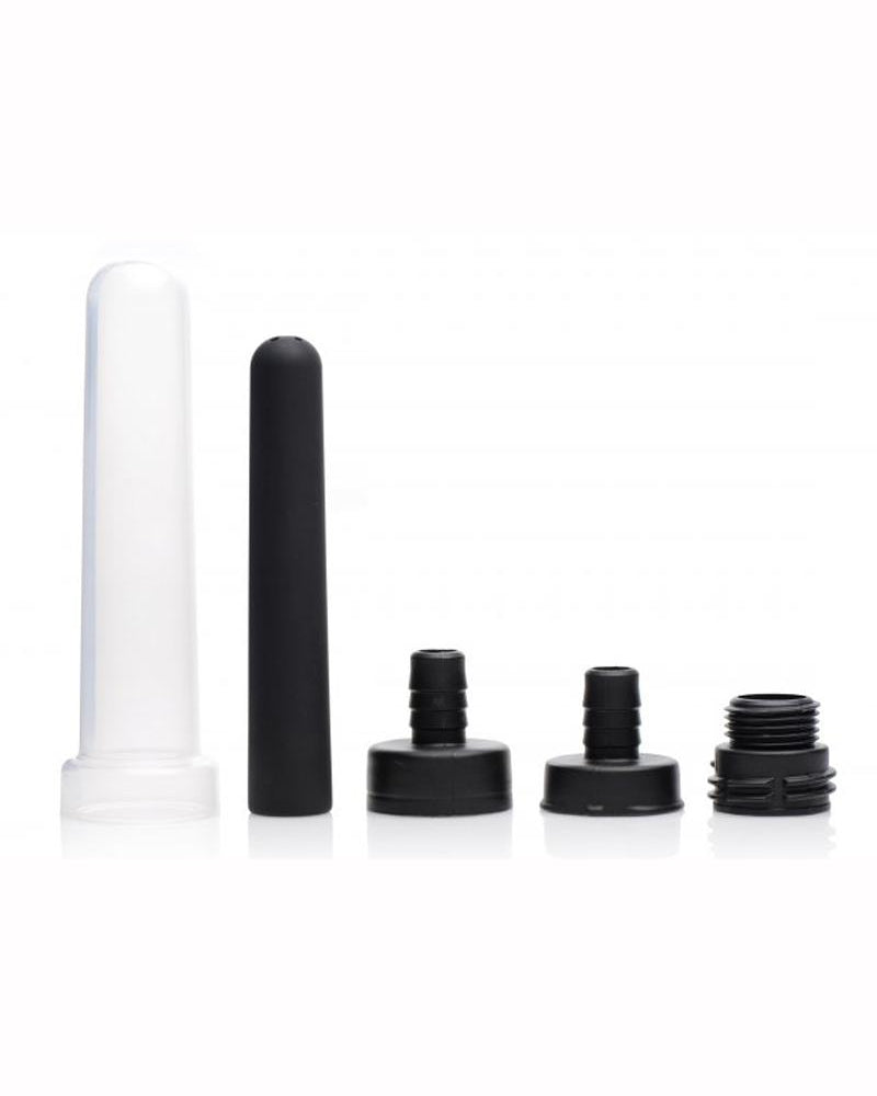 Kit de 5 piezas para enema de viaje Cleanstream, color negro
