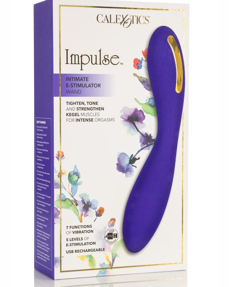 Impulse Intimate E-Stimulator Wand Silicone Rechargeable Waterproof Purple