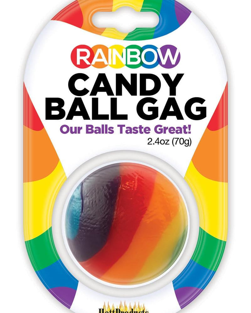 Rainbow Candy Ball Gag Assorted Flavor Assorted Color