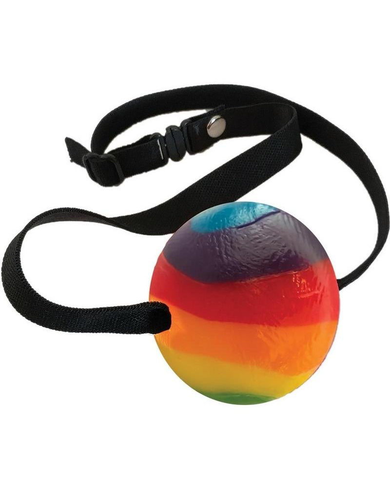 Rainbow Candy Ball Gag Assorted Flavor Assorted Color