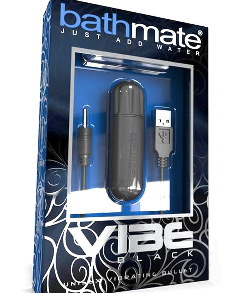Bathmate Vibe Unisex Vibrating Bullet Rechargeable Waterproof Black