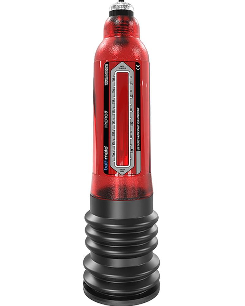 Bathmate Hydro7 Penis Pump Waterproof Brilliant Red