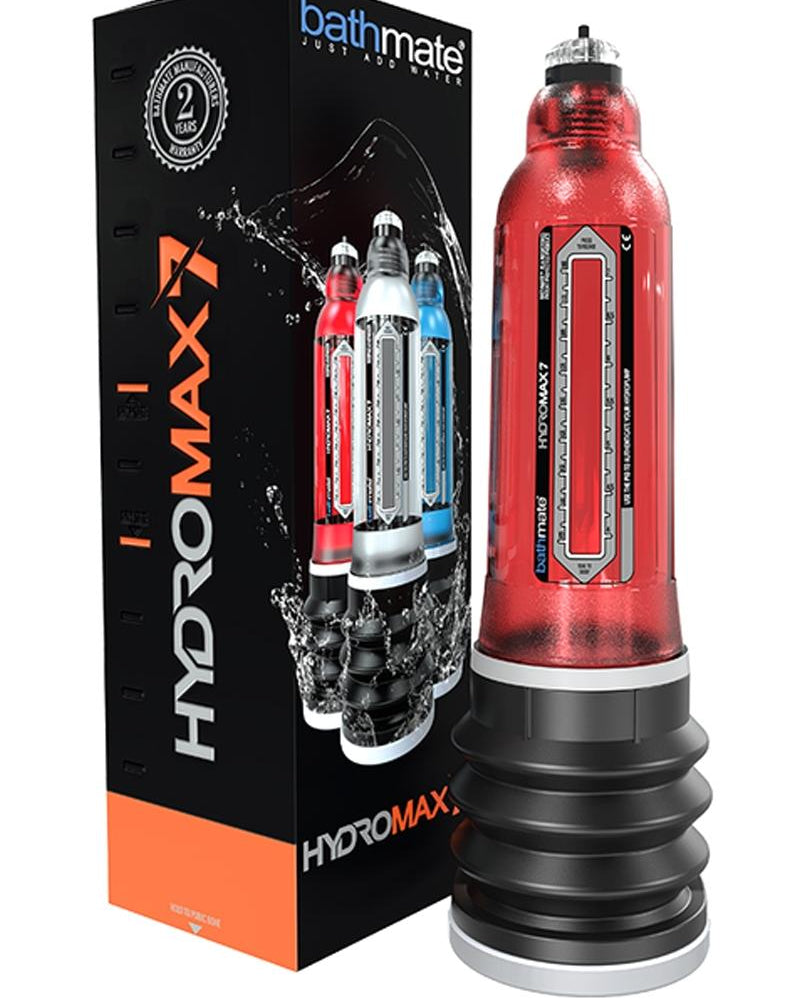 Bathmate Hydromax7 Penis Pump Waterproof Red