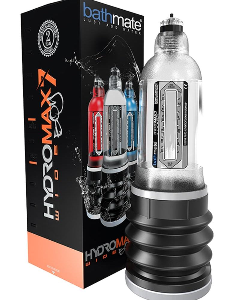Bathmate Hydromax7 Wide Boy Penis Pump Waterproof Clear