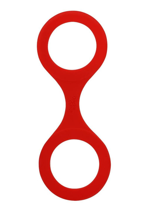 Esposas Quickie de silicona de color rojo, grandes