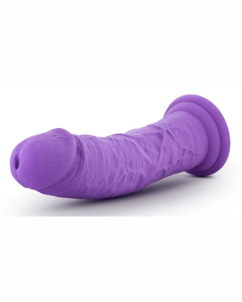 Consolador realista de silicona Ruse Jammy morado de 8 pulgadas